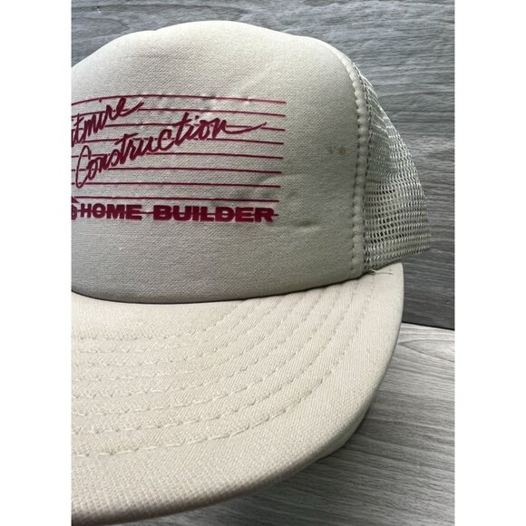 Vintage Whitmire Construction Trucker Hat Home Builders Snapback Sportcap - Picture 5 of 11